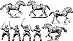BU36 - White Russian Cossacks 1 Cavalry  (ONE LEFT)