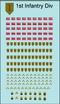 Decals: U.S. 1st Infantry Division