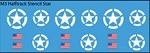 Decals: U.S. Halftrack White Stencil Stars